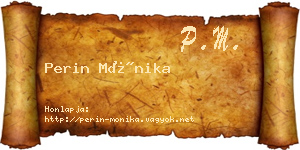 Perin Mónika névjegykártya